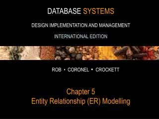 Chapter 5 Entity Relationship (ER) Modelling