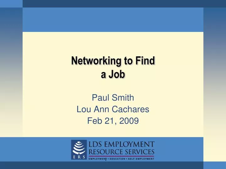networking to find a job