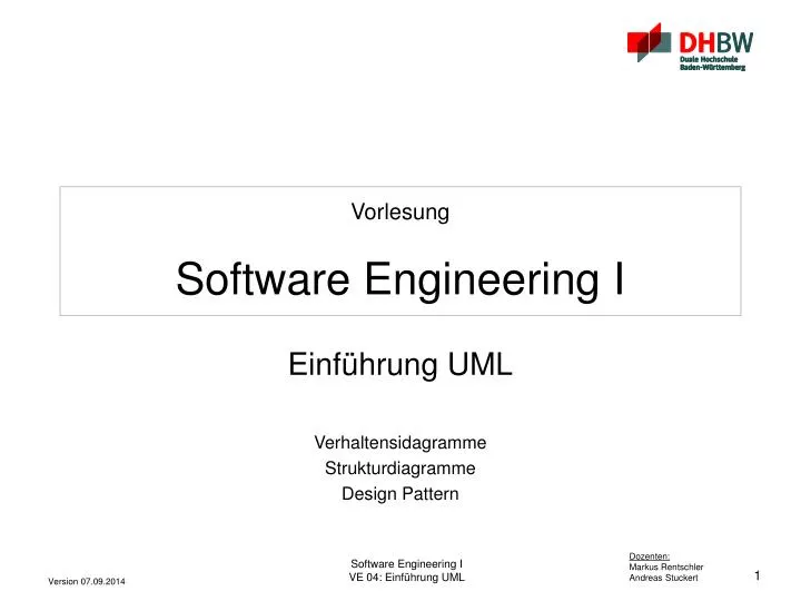 vorlesung software engineering i