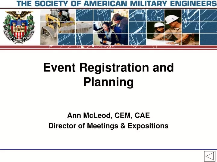 event registration and planning