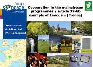 Cooperation in the mainstream programmes / article 37-6b example of Limousin (France)