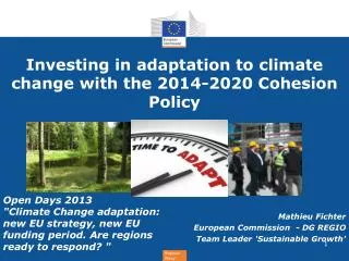 Investing in adaptation to climate change with the 2014-2020 Cohesion Policy