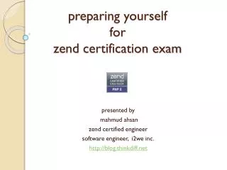 p reparing yourself for zend certification exam