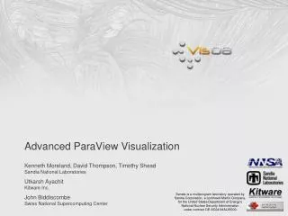 Advanced ParaView Visualization