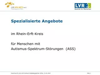 spezialisierte angebote