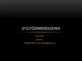 gy jt s nrendszerek