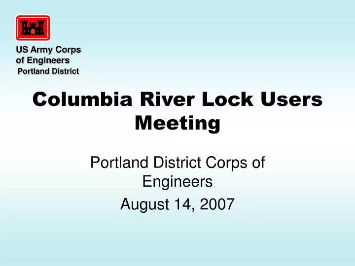 columbia river lock users meeting