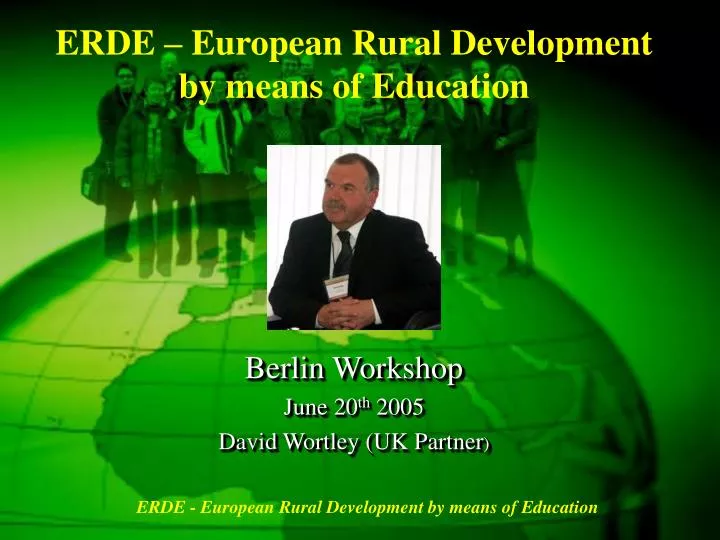 erde european rural development by means of education