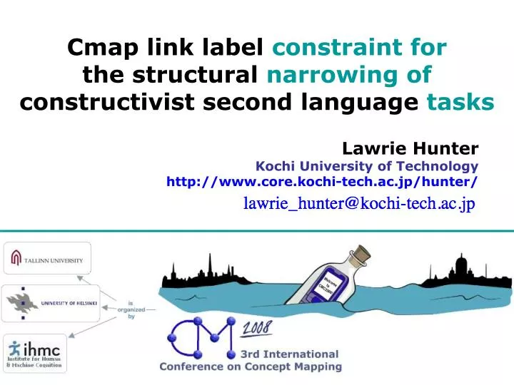 cmap link label constraint for the structural narrowing of constructivist second language tasks