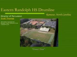 Eastern Randolph HS Drumline