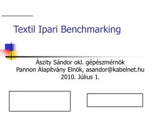 textil ipari benchmarking