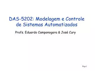 das 5202 modelagem e controle de sistemas automatizados