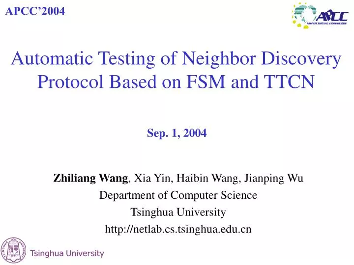 automatic testing of neighbor discovery protocol based on fsm and ttcn