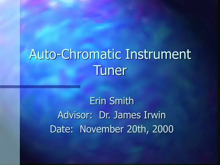 auto chromatic instrument tuner