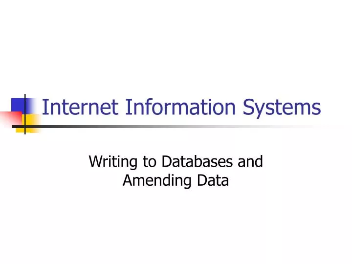 internet information systems
