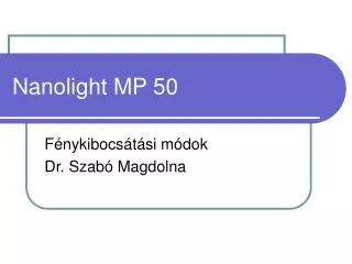 nanolight mp 50