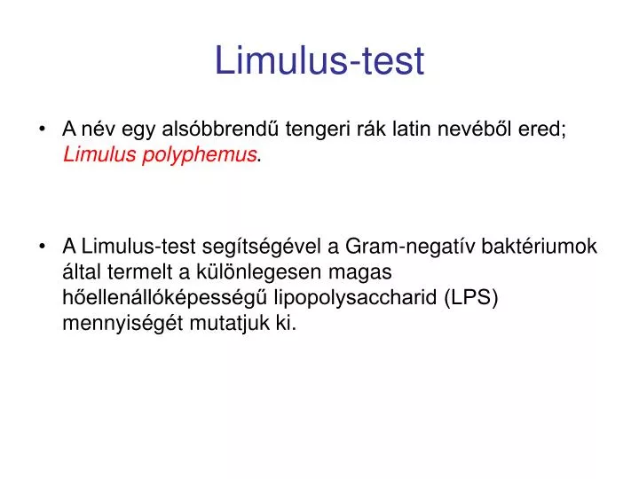 limulus test