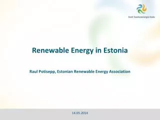 Renewable Energy in Estonia