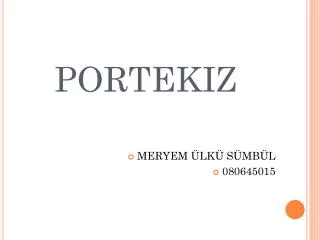 portekiz