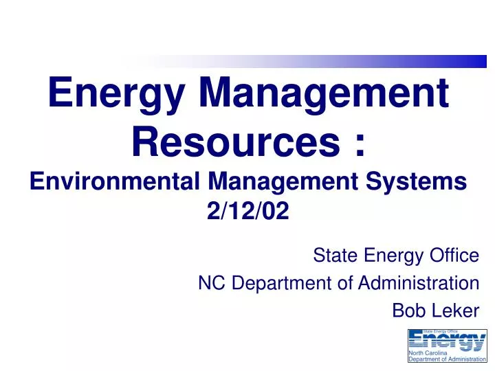 energy management resources environmental management systems 2 12 02