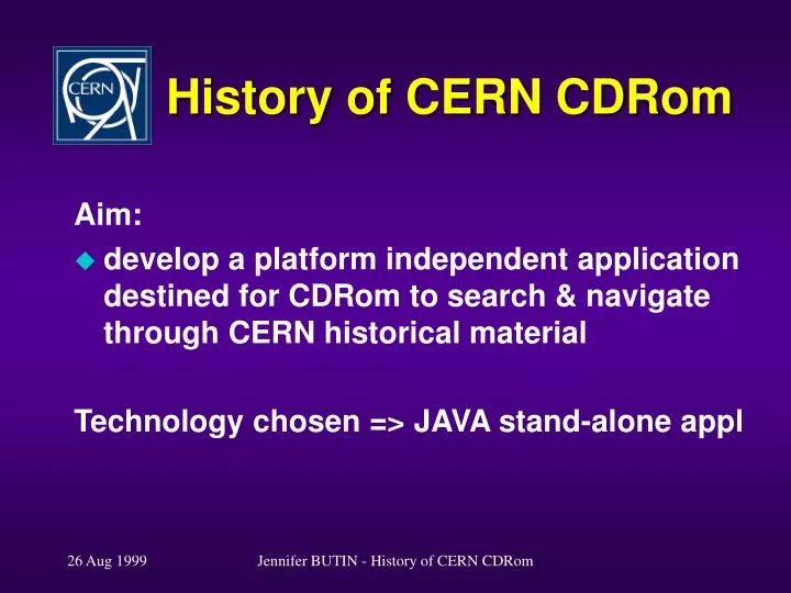 history of cern cdrom