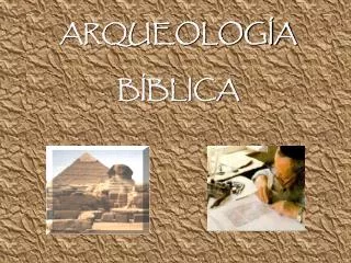 arqueolog a b blica