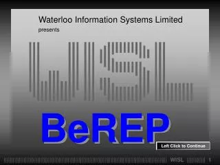 Waterloo Information Systems Limited