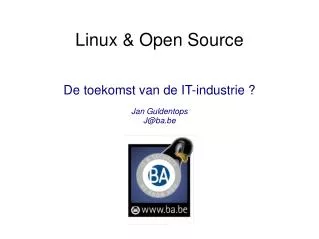 de toekomst van de it industrie jan guldentops j@ba be