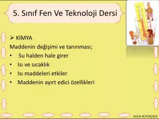5 s n f fen ve teknoloji dersi