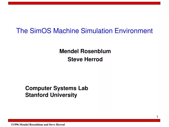 the simos machine simulation environment