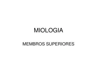 miologia
