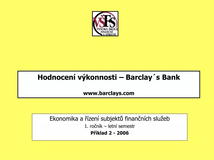 hodnocen v konnosti barclay s bank www barclays com