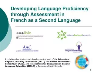 Developing Language Proficiency through Assessment in French as a Second Language