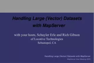 Handling Large (Vector) Datasets with MapServer