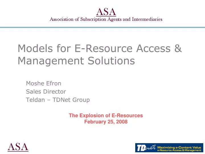 models for e resource access management solutions