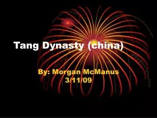 Tang Dynasty (china)
