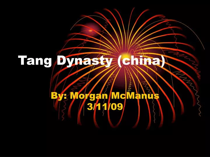 tang dynasty china