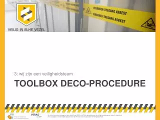 toolbox deco procedure