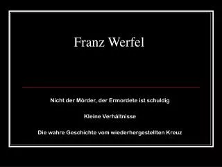 franz werfel