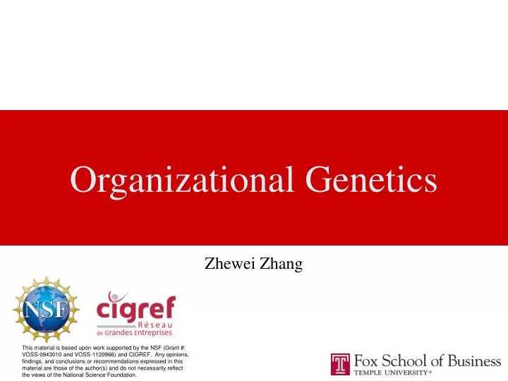 organizational genetics