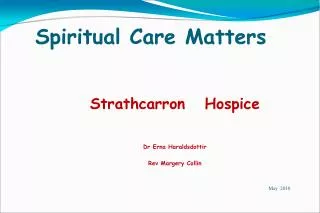 Spiritual Care Matters