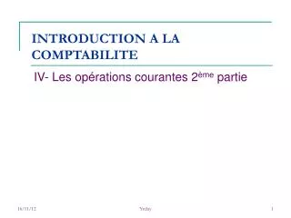 introduction a la comptabilite