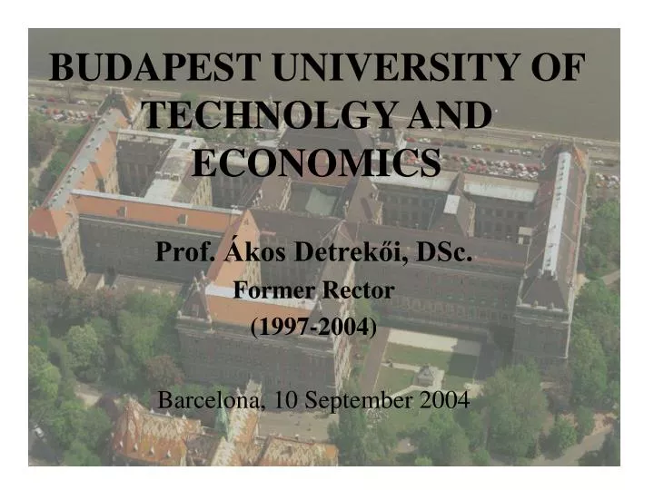 budapest university of technolgy and economics