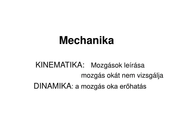 mechanika