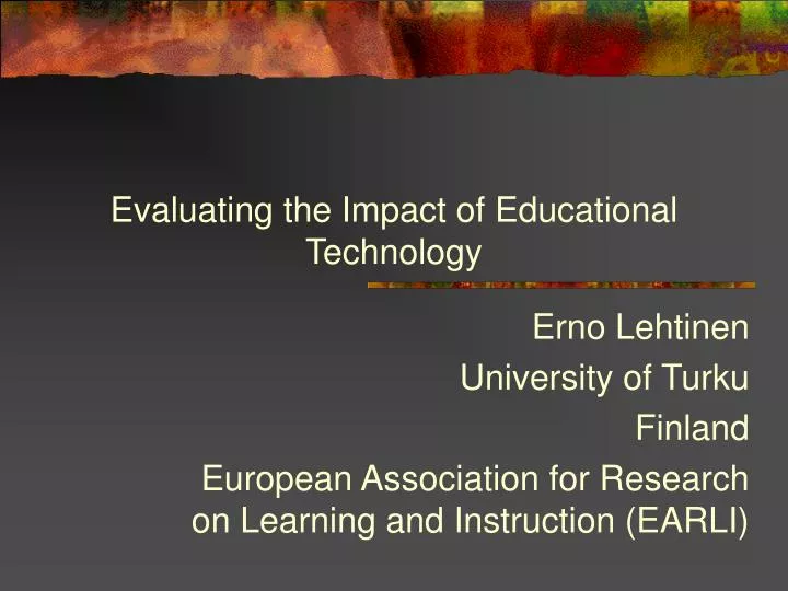 evaluating the impact of educational technology