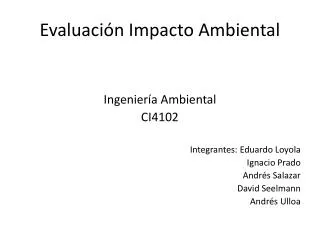 evaluaci n impacto ambiental