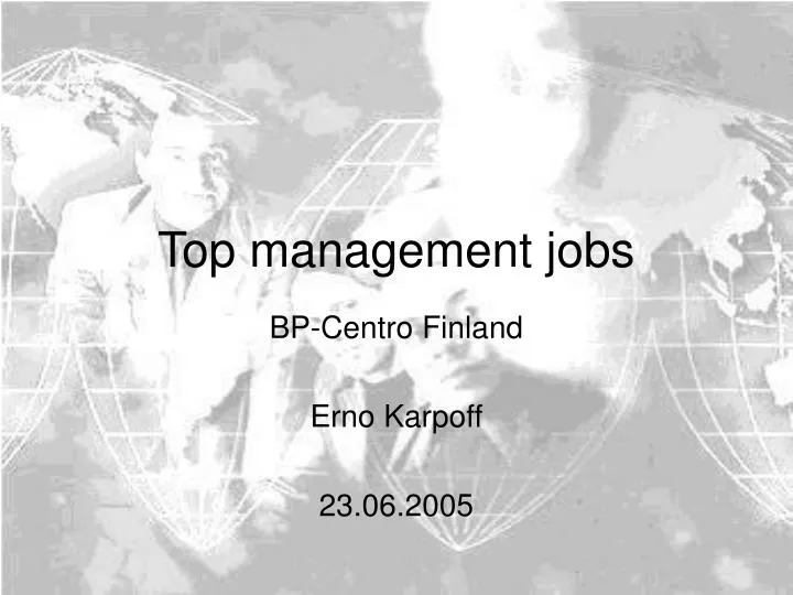 top management jobs