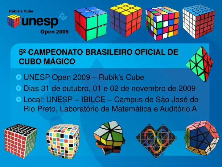 5 campeonato brasileiro oficial de cubo m gico