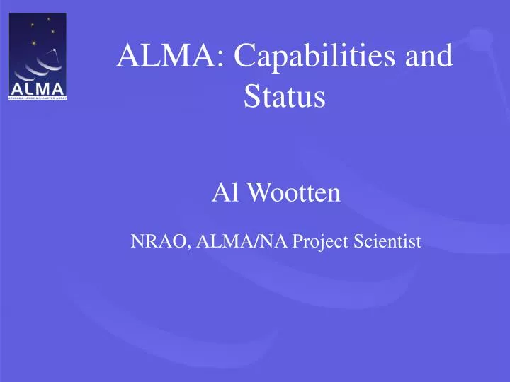 alma capabilities and status