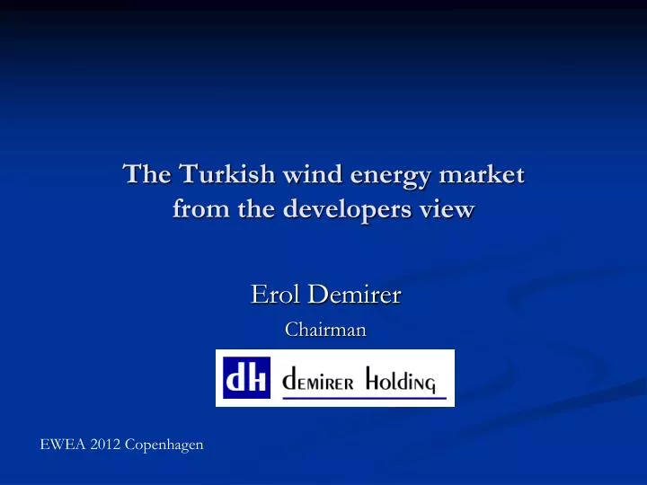 the turkish wind energy market from the developers view